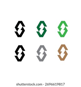 Logotipo del icono de la línea del Vector de la tecnología de ZE