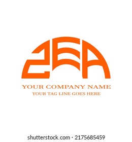 ZEA letter logo creative design with vector graphic