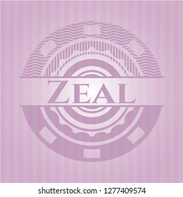 Zeal realistic pink emblem