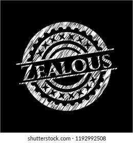 Zealous chalkboard emblem