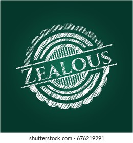 Zealous chalkboard emblem