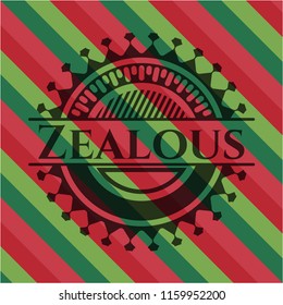 Zealous christmas badge.