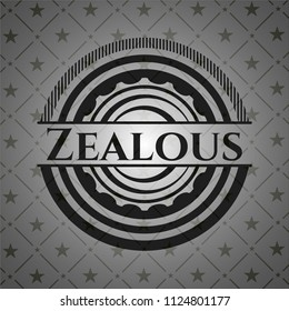 Zealous dark emblem. Retro