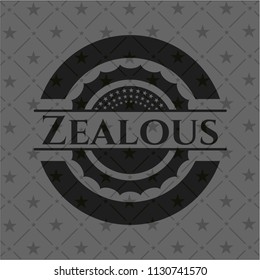 Zealous dark emblem. Retro