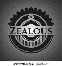 Zealous dark emblem. Retro