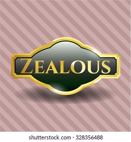 Zealous golden badge