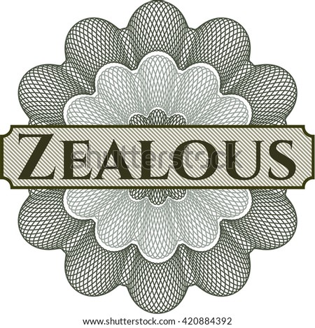 Zealous inside a money style rosette