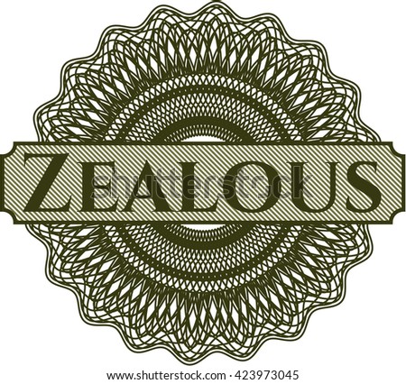 Zealous inside a money style rosette