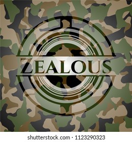 Zealous on camouflaged pattern