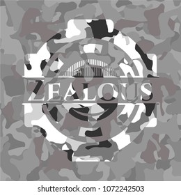 Zealous on grey camo pattern