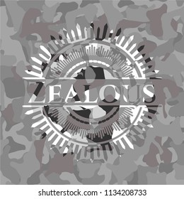 Zealous on grey camo pattern