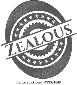 Zealous pencil emblem