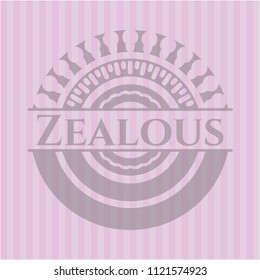 Zealous pink emblem