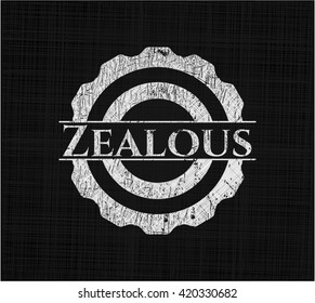Zealous written on a chalkboard
