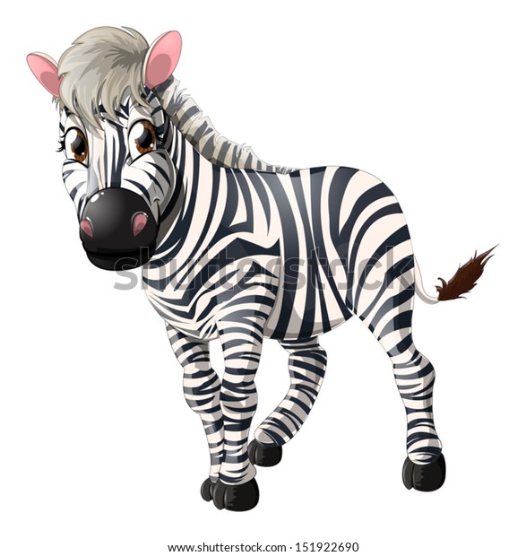 adult zebra clipart