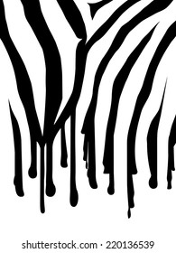 Zebra Abstract Background in Black and White With Stains and Copyspace