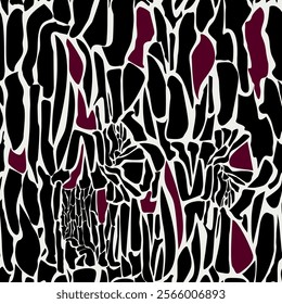 Zebra animal print seamless pattern design