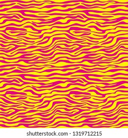 zebra animal seamless pattern yellow pink