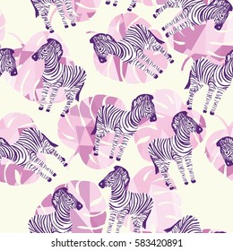 Zebra animal - vector, illustration