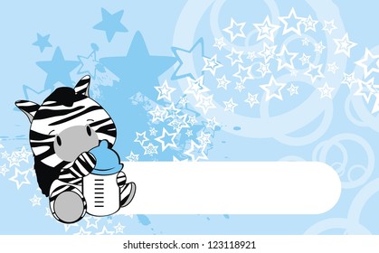 zebra baby cartoon background in vector format very easy to edit