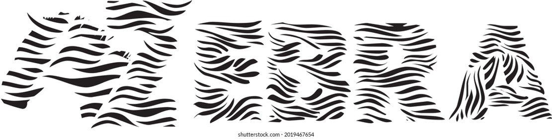 Zebra black and white art 