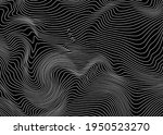 Zebra black and white stripes pattern abstract background. Vector illustration