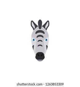 zebra cartoon face icon
