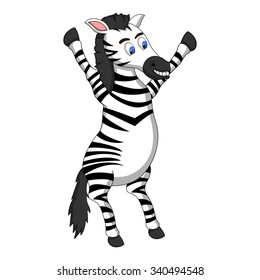 Zebra Cartoon Vector Illustration