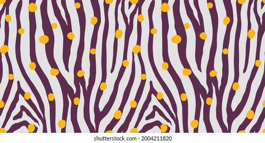 Patrón sin costuras de color cebra. Impresión de la piel de los animales vectores. Textura orgánica elegante de moda.