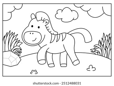 Zebra coloring pages offer a fun and educational activity for kids and adults, enhancing creativity, fine motor skills, and concentration with striking zebra designs