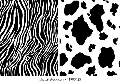 zebra and cow pattern