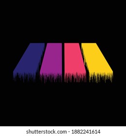 zebra cross abstract wet paint effect