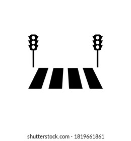 zebra cross icon vector illustration logo template