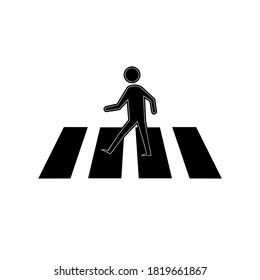 zebra cross icon vector illustration logo template