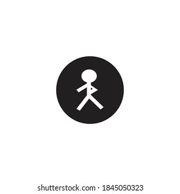 Zebra cross icon vector illustration on white background