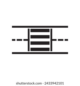 zebra cross icon vector illustration design