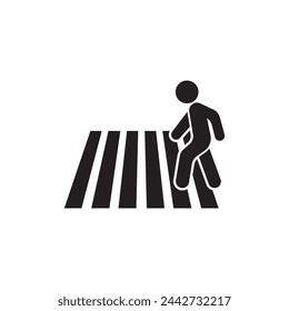 zebra cross icon vector illustration design
