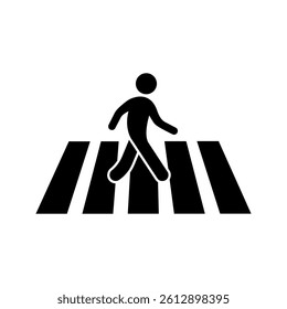 zebra cross icon vector illustration design