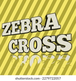 Zebra cross writing background can be used for anything