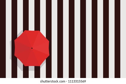 zebra crossing Crosswalk Street and Red Umbrella top view pattern Template Banner Poster texture illustration Vector print Background Wallpaper Sign Pedestrian crossing, asphalt road top view rain