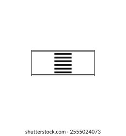 Zebra crossing icon Symbol mark in Outline style