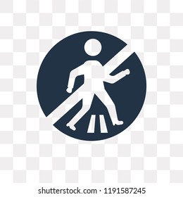 Zebra crossing vector icon isolated on transparent background, Zebra crossing transparency concept can be used web and mobile