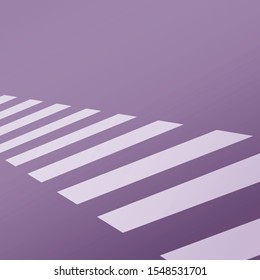 zebra crossing without any people in minimal style