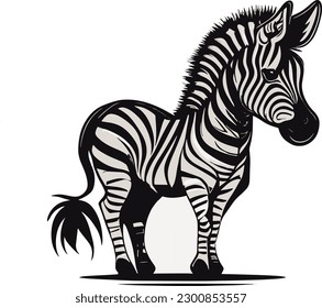 A Zebra Cute, Vector, Animal