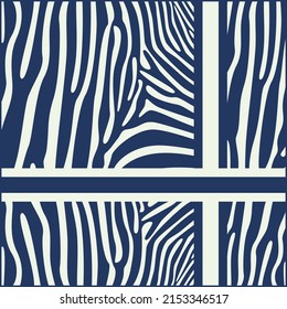 The zebra design for the fabric and scarf