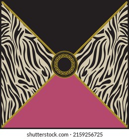 Zebra-Design-Muster für Mode