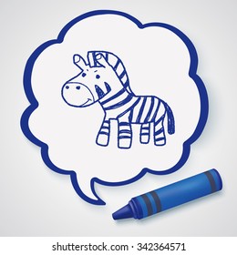 zebra doodle