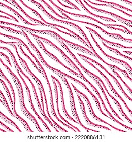 Zebra and dotted pattern. Useful pattern design suitable for fashion and textile fields.