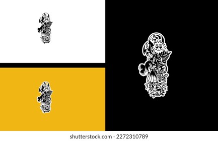 zebra and dragon vector illustration outline design
