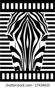 Zebra face